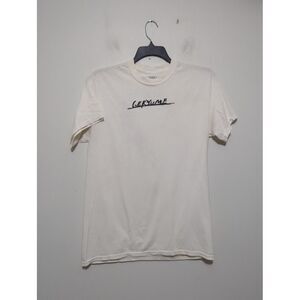 Gekyume XXXTentation Mens White Graphic Question Mark Shirt Size Medium